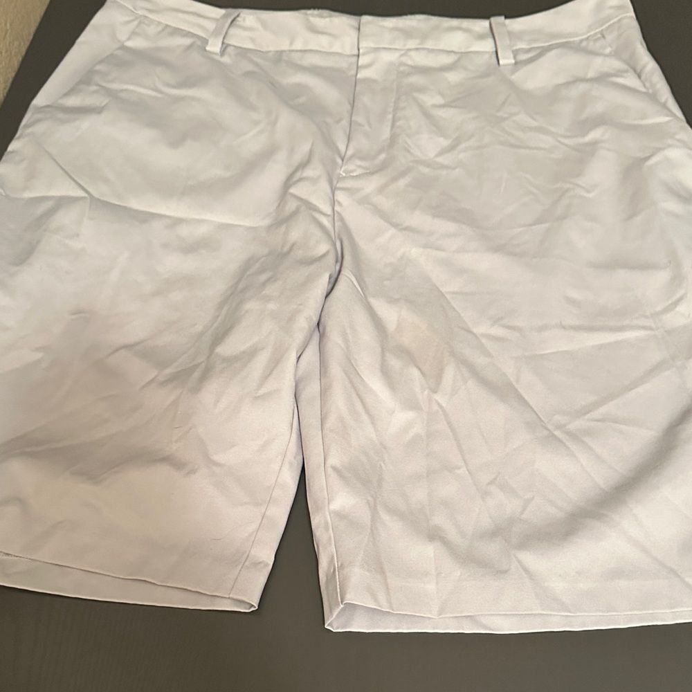 Ashworth Men's Tan Flat Front Shorts